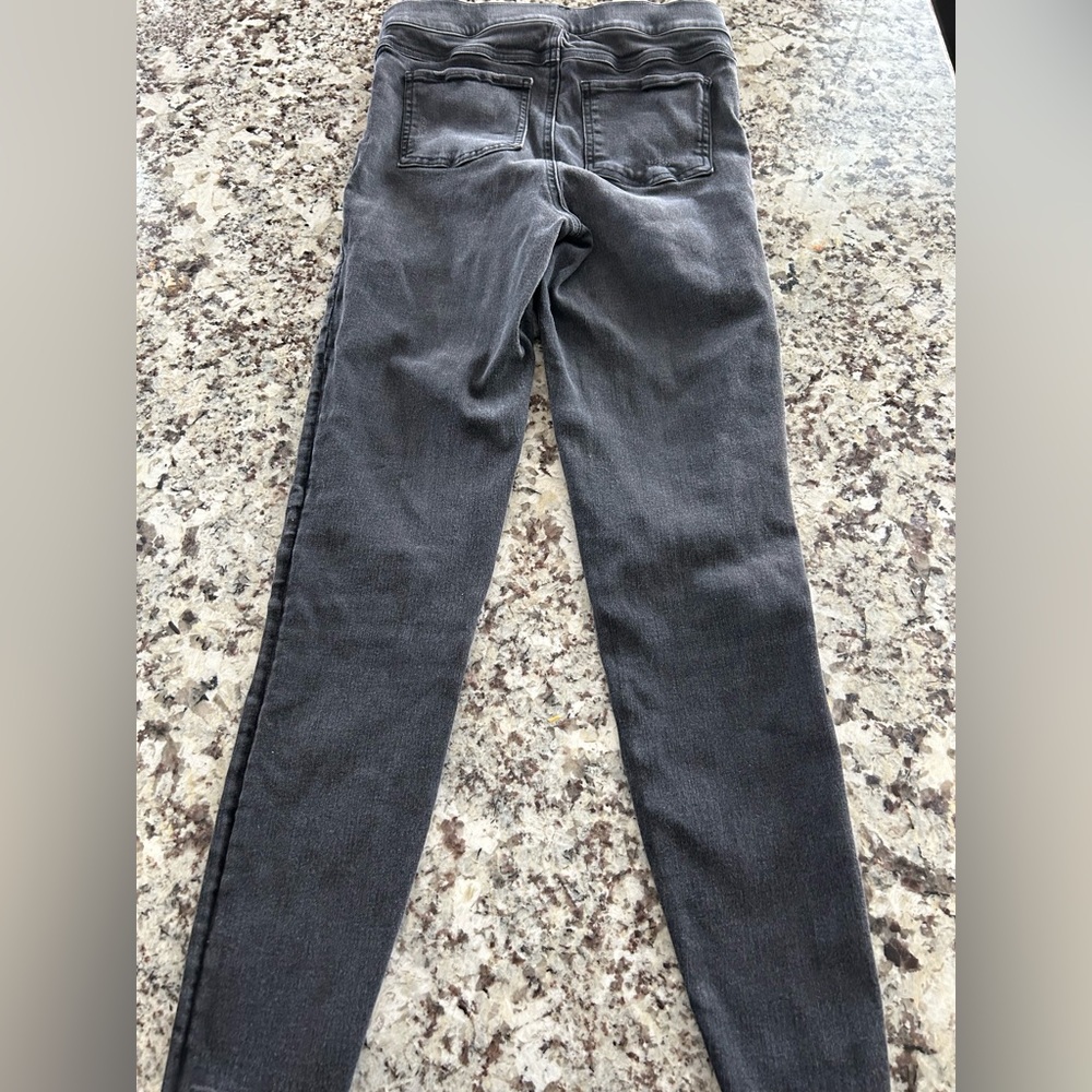 Spanx small black distressed jeggings